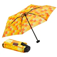 Euroschirm Taschenschirm Dainty- CWS3 (Gelb-Orange kariert,