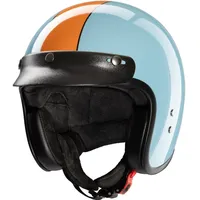 Redbike RB-801 Gasoline Jethelm - Hellblau/Orange - S