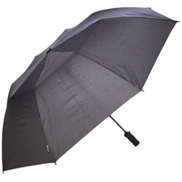 Impliva Falcone® XXL 120 cm Trekking Taschenschirm Automatik Schwarz