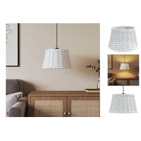 VidaXL Lampenschirm Weiß Ø38x23 cm Korbweide