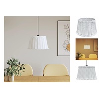 VidaXL Lampenschirm Weiß Ø45x28 cm Korbweide