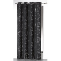Dynamic24 Vorhang 140x260cm anthrazit/silber