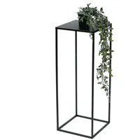 DanDiBo Ambiente DanDiBo Blumenhocker Metall Schwarz Eckig 70 cm