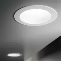 Ideal Lux Einbaustrahler Basic Wide 1 LED weiß