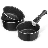 Orion Granit-Töpfe Stielkasserolle GRANDE COMBI mit abnehmbarem Stiel -