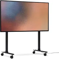 Pedestal Straight Rollin' TV-Stand - charcoal