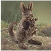 Folkmanis Handpuppe Känguruh mit Baby