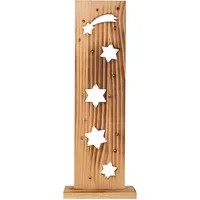 NÄVE Weihnachtsdeko Sternenmuster 60 cm naturfarben