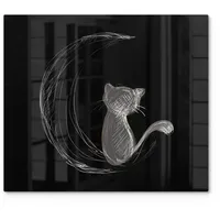 Deqori Herdabdeckplatte Glas | einteilig 60x52 cm | Motiv
