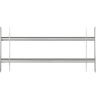 GAH Alberts Alberts Fenstergitter Secorino Basic,ausziehbar,galv.blau verzinkt,HxB-B 300x700-1050mm
