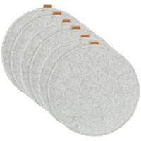 MIQIO Sitzkissen 35 x 35 cm Grau