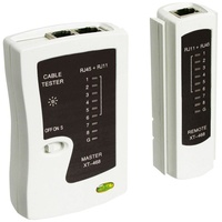 Goobay Leitungstester, Netzwerktester, Kabeltester für RJ11, RJ12, RJ45, ISDN,