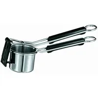 Rösle Kartoffelpresse RÖSLE, schwarz (edelstahlfarben, schwarz), L:33cm Ø:9cm, Edelstahl,