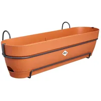 Elho Vibia Campana Pflanzkasten Terracotta 70 cm mit Halter