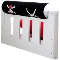 TICAA Nackenrolle, Ticaa schwarz-weiß Schwarz, naturweiß), L:79cm Ø:16,5cm, Baumwolle,