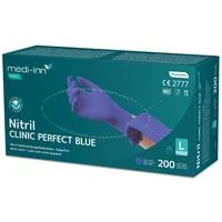 Body Products Medi-Inn Clinic Perfect Blue Nitril-Einmalhandschuhe, puderfrei L;