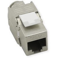 Value Kat.8 (Class I) Keystone, geschirmt, werkzeuglos, silberfarben