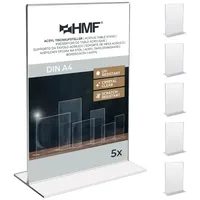 HMF 46922 Acryl Tischaufsteller gerade | 5 Stück |