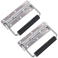 HMF 14990-09 Klappgriff für Kisten 2er Set, Gefedert, 12,5