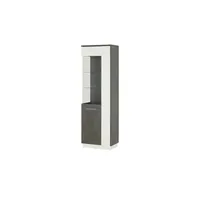Möbel Kraft Vitrine ¦ grau ¦ Maße (cm): B: