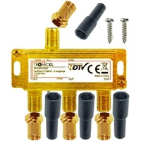 TronicXL Sat Splitter 3-Fach HD tauglich digital Antennenverteiler TV