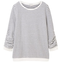 Tom Tailor 1039980 Striped Jacquard Sweatshirt Blue White Structured