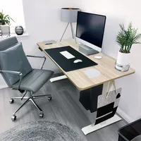 Home Deluxe Höhenverstellbarer Schreibtisch LUMINA Eiche / Braun