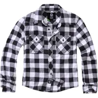 Brandit Textil Check Langarmhemd White / Black 146-152 cm