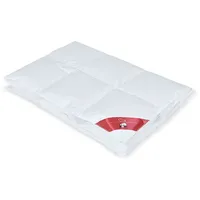 RIBECO Daunenbettdecke "Johanna", weiß, B:200cm L:220cm, Bezug: 100% Baumwolle.