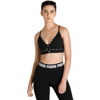 Puma Low Impact Strong Strappy Bra Unterwäsche Top, Schwarz,