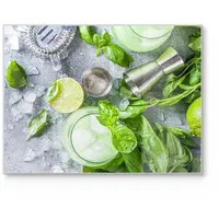 Deqori Schneidebrett aus Glas | groß 40x30 cm |