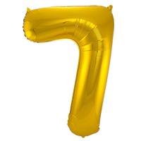 Folat Folienballon 7 gold, 86 cm