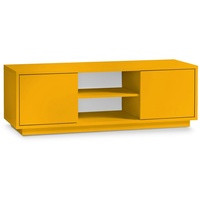 Aileenstore TV-Lowboard Fernsehertisch HiFi Kommode Sideboard Blickfangmöbel Orange