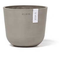 Ecopots Pflanztopf Oslo Mini Braungrau 16 cm x 14