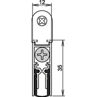 ATHMER Türdichtung Doppeldicht® M-12/35 1-392 1-s.L.1208mm Alu.silberf.HLT
