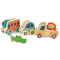 Fisher-Price Holz-Fahrzeuge 3 Stück mehrfarbig