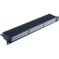 ShiverPeaks Patchpanel CAT 6A 24 Ports RJ45, 1 HE,