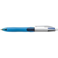 BIC 4-Farben-Kugelschreiber 4 Colours GRIP Fashion lila/weiß, Schreibfarbe: hellgrün,