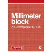 Brunnen Millimeterblock A3 80 g/m2 20 Blatt