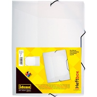 IDENA Heftbox DIN A4 Gummizug, PP, Füllhöhe 3,5 cm,