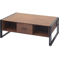 Mendler Couchtisch HWC-A27b, Beistelltisch Wohnzimmertisch, 3D-Struktur, 45x110x60cm MVG-zertifiziert, Metall
