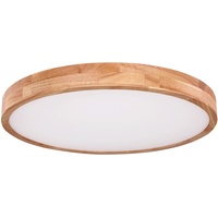 GLOBO Deckenleuchte LED Holz Optik Deckenlampe dimmbar Fernbedienung 60
