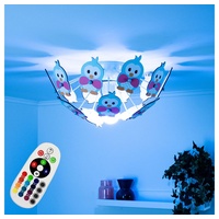 ETC Shop Kinder Zimmer Decken Lampe Fernbedienung Eulen Tier