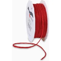 Präsent Kordel Jute matt rot 2,0 mm x 25,0