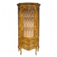 Casa Padrino Barock Vitrine Hellbraun 88 x H. 180