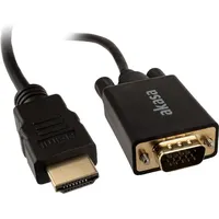 Akasa AK-CBHD26-20BK, 2 m, HDMI Typ A (Standard), VGA