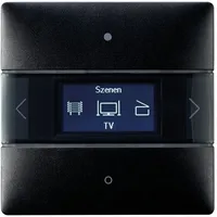 Theben 4801418 LUXORliving-Raumcontroller, integrierter Raumtemperaturregler, Farbe schwarz LUXORliving iON8