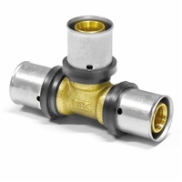 Heima24 Press-T-Stück Messing 20 x 20 x 20 mm