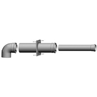 WOLF-Garten Wolf Anschluss-Set DN 80/125-C43x, raumluftunabhängig, weiß
