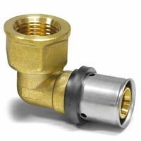 Pipetec Press-Übergangsstück Messing 20 mm x Rp 1/2